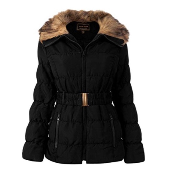 Jackets & Blazers - **LAST ONE** Black Belted Puffer Coat